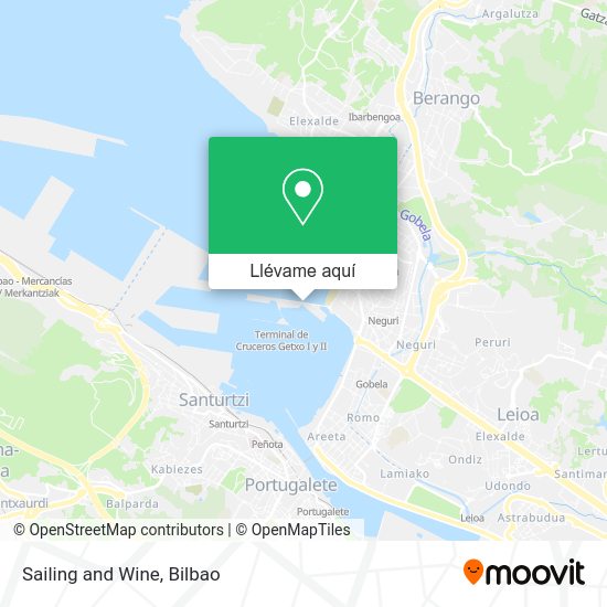 Mapa Sailing and Wine