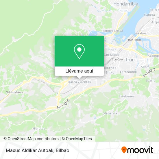 Mapa Maxus Aldikar Autoak