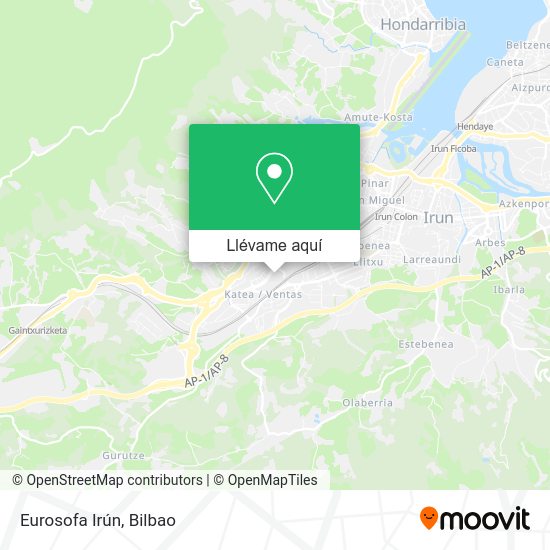 Mapa Eurosofa Irún