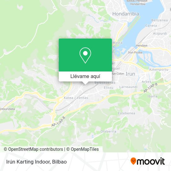 Mapa Irún Karting Indoor