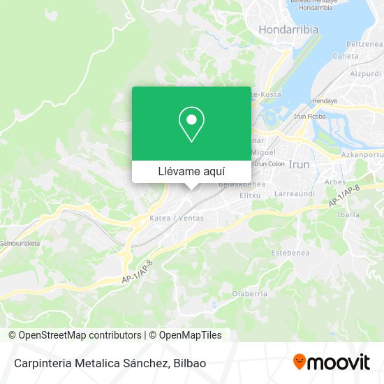 Mapa Carpinteria Metalica Sánchez