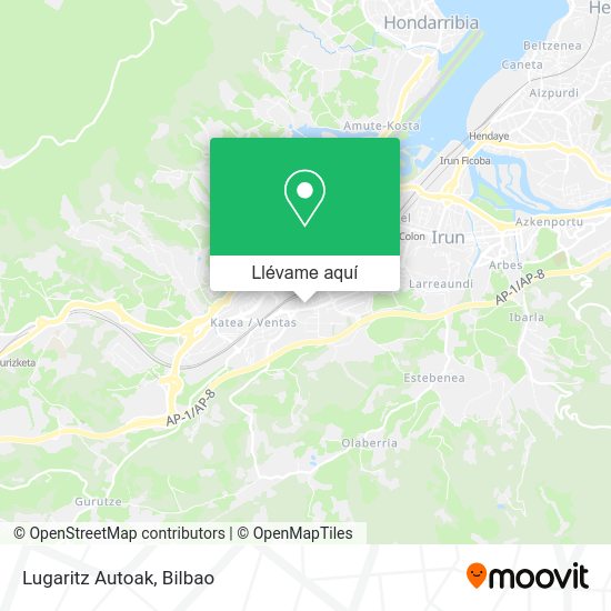 Mapa Lugaritz Autoak