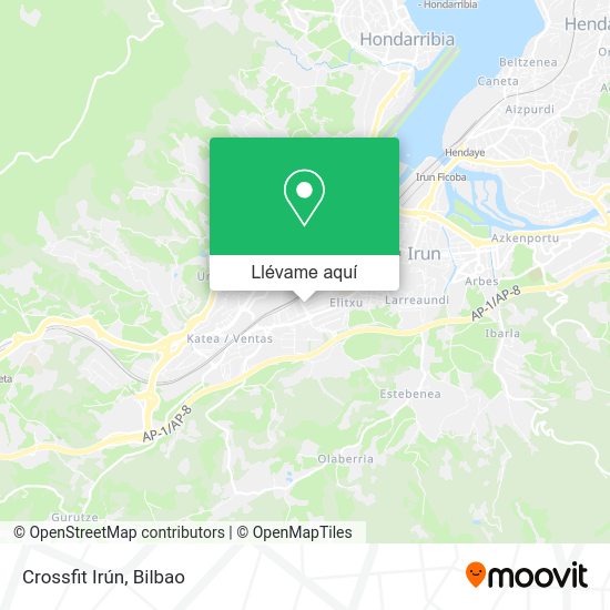 Mapa Crossfit Irún