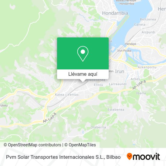 Mapa Pvm Solar Transportes Internacionales S.L.