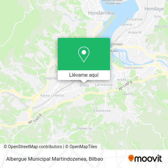 Mapa Albergue Municipal Martindozenea
