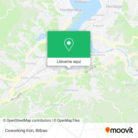 Mapa Coworking Irún