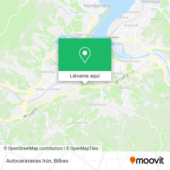 Mapa Autocaravanas Irún