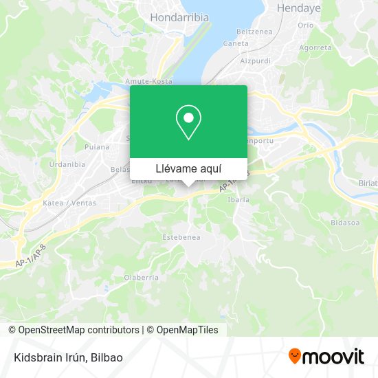 Mapa Kidsbrain Irún