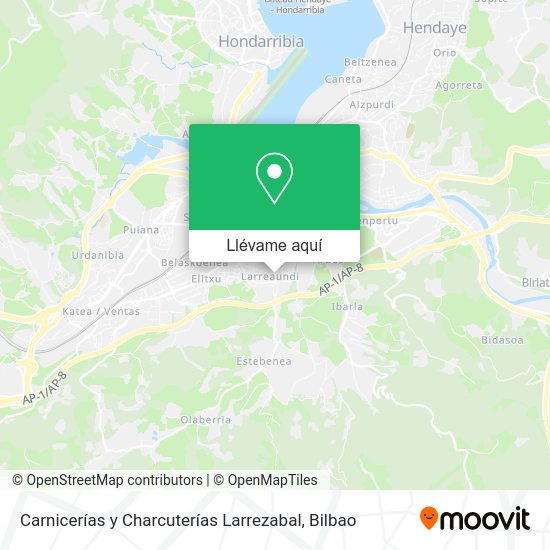 Mapa Carnicerías y Charcuterías Larrezabal