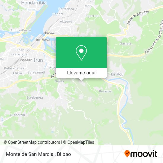 Mapa Monte de San Marcial