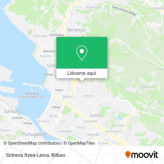 Mapa Sidrería Itzea-Leioa