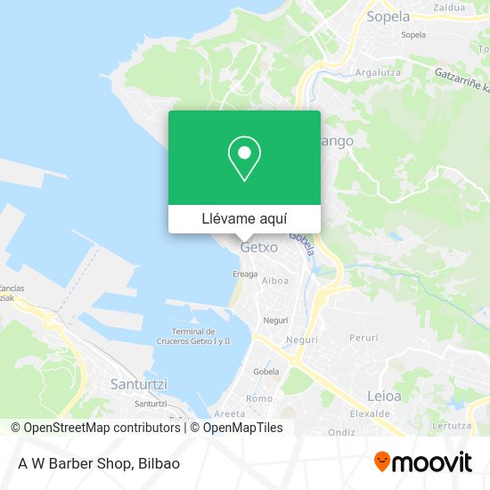 Mapa A W Barber Shop