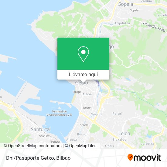 Mapa Dni/Pasaporte Getxo