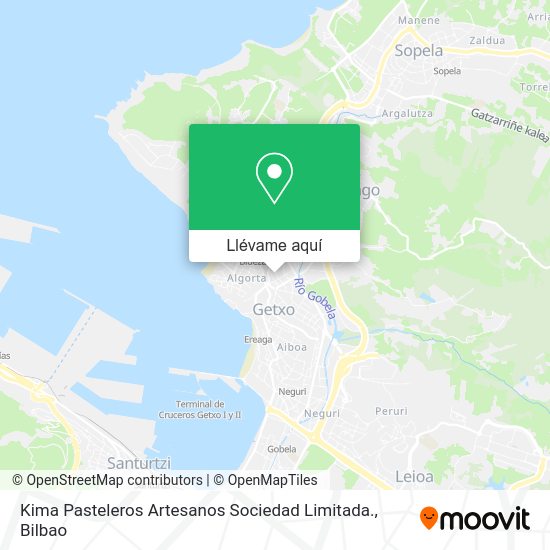 Mapa Kima Pasteleros Artesanos Sociedad Limitada.