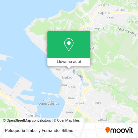 Mapa Peluquería Isabel y Fernando