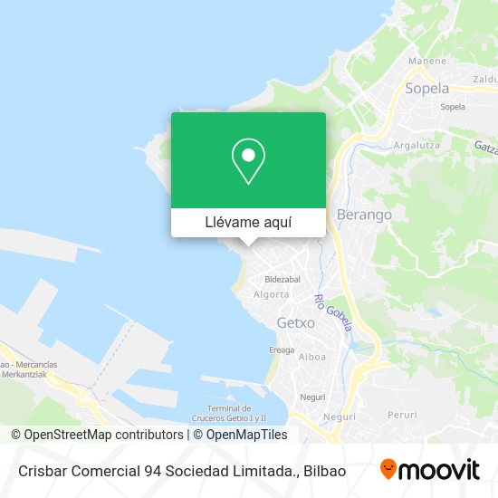 Mapa Crisbar Comercial 94 Sociedad Limitada.