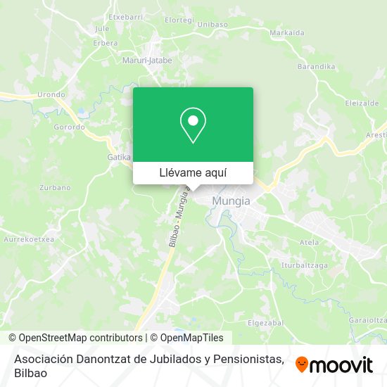 Mapa Asociación Danontzat de Jubilados y Pensionistas