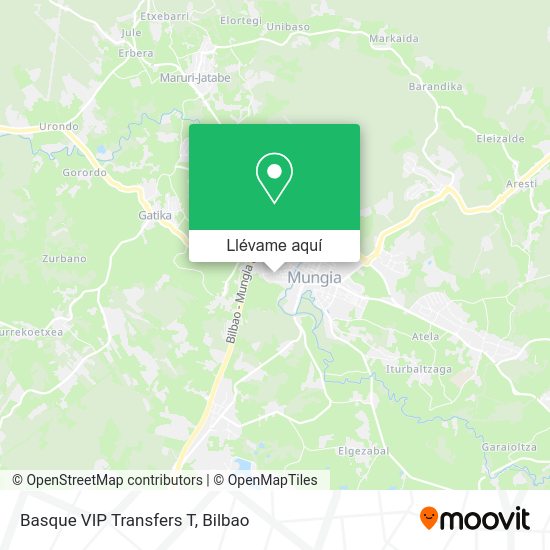 Mapa Basque VIP Transfers T