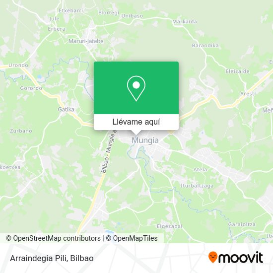 Mapa Arraindegia Pili