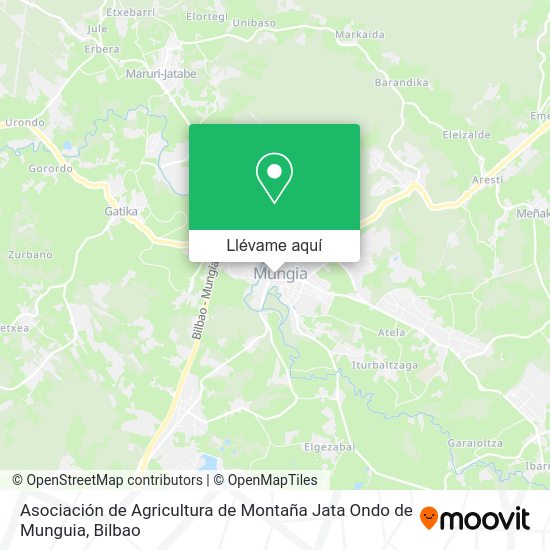 Mapa Asociación de Agricultura de Montaña Jata Ondo de Munguia