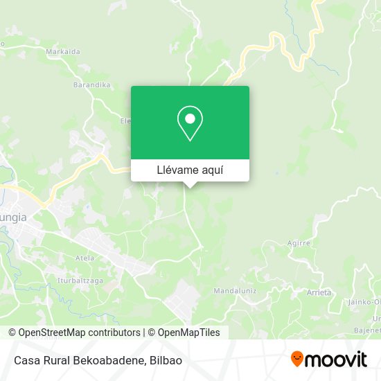 Mapa Casa Rural Bekoabadene