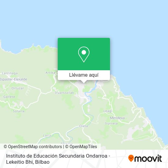 Mapa Instituto de Educación Secundaria Ondarroa - Lekeitio Bhi