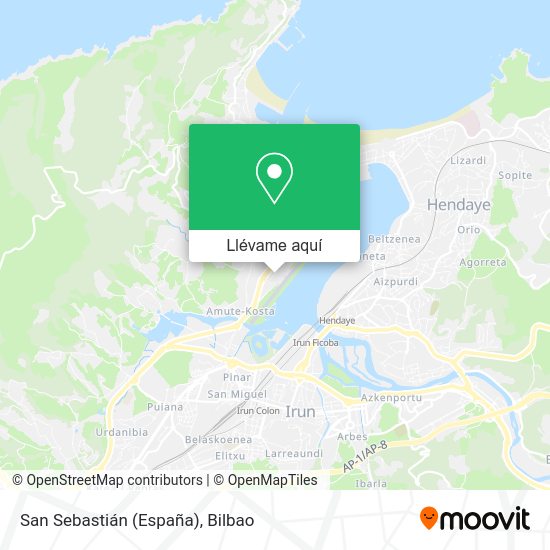 Mapa San Sebastián (España)
