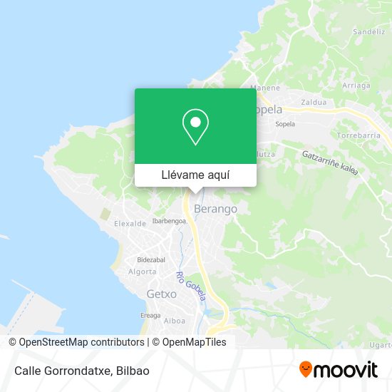 Mapa Calle Gorrondatxe