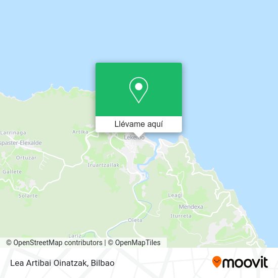 Mapa Lea Artibai Oinatzak