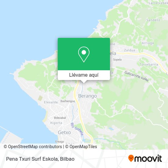 Mapa Pena Txuri Surf Eskola