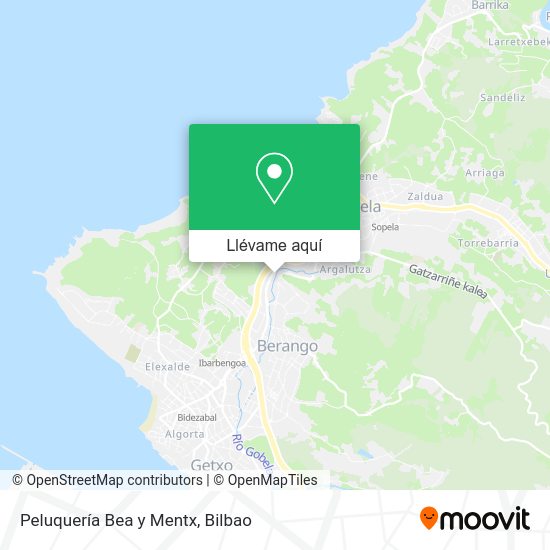 Mapa Peluquería Bea y Mentx