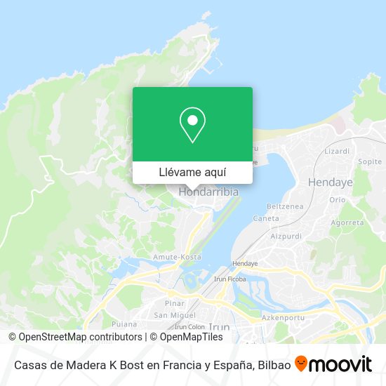 Mapa Casas de Madera K Bost en Francia y España