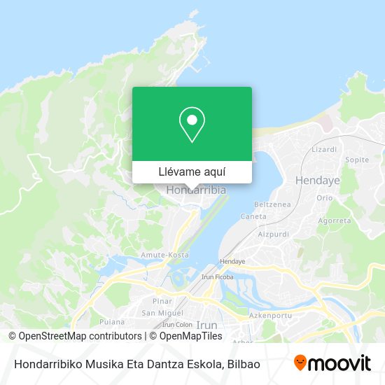 Mapa Hondarribiko Musika Eta Dantza Eskola