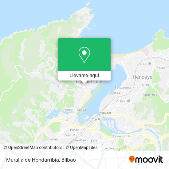 Mapa Muralla de Hondarribia