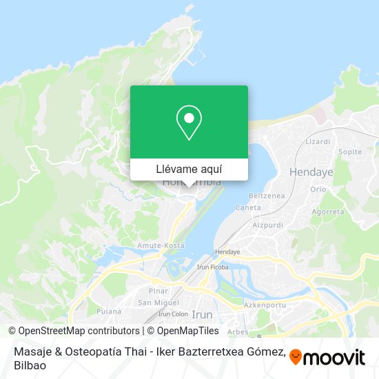 Mapa Masaje & Osteopatía Thai - Iker Bazterretxea Gómez