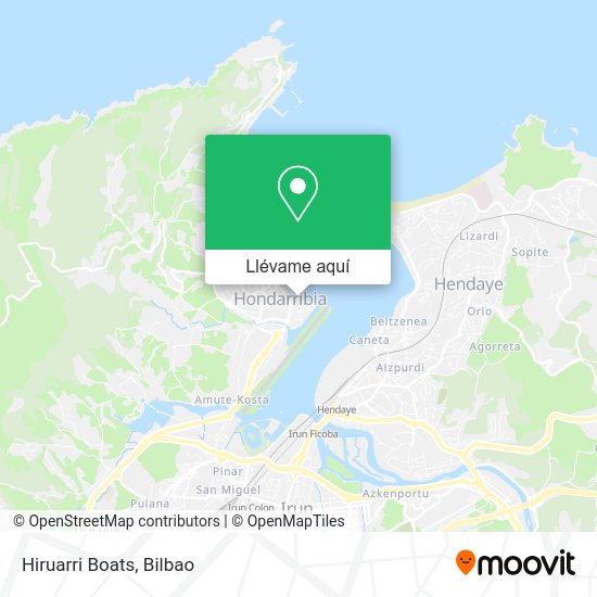 Mapa Hiruarri Boats
