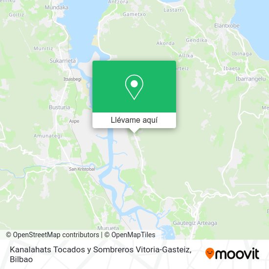Mapa Kanalahats Tocados y Sombreros Vitoria-Gasteiz