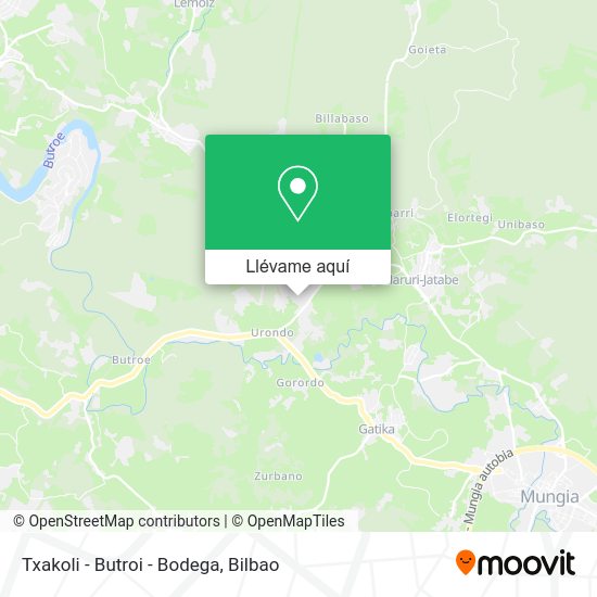 Mapa Txakoli - Butroi - Bodega