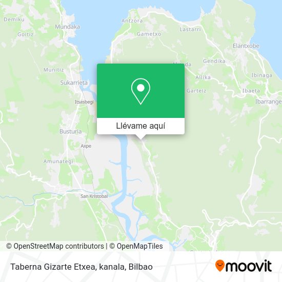 Mapa Taberna Gizarte Etxea, kanala