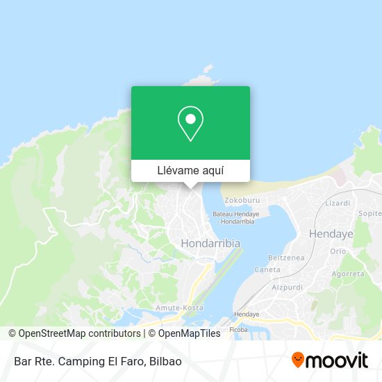 Mapa Bar Rte. Camping El Faro