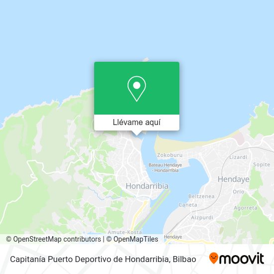 Mapa Capitanía Puerto Deportivo de Hondarribia