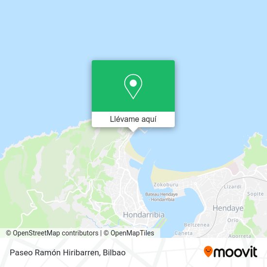 Mapa Paseo Ramón Hiribarren