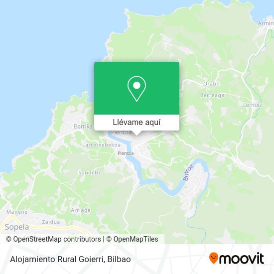 Mapa Alojamiento Rural Goierri