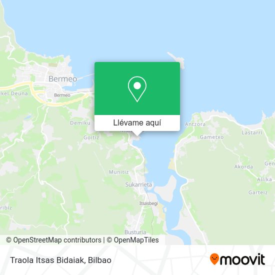 Mapa Traola Itsas Bidaiak