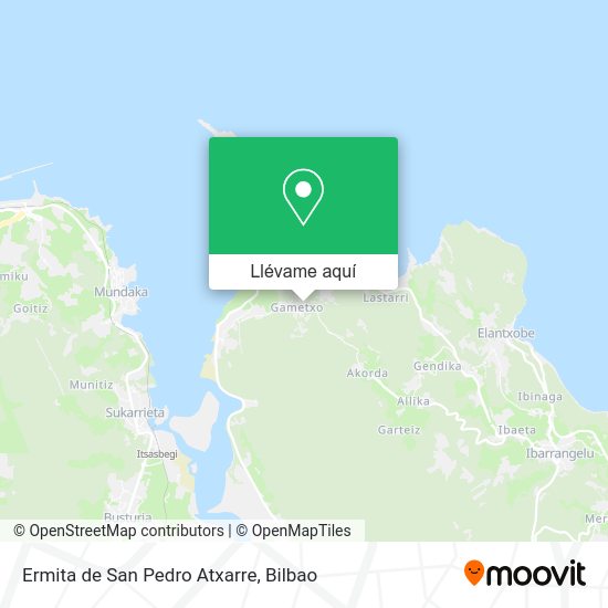 Mapa Ermita de San Pedro Atxarre