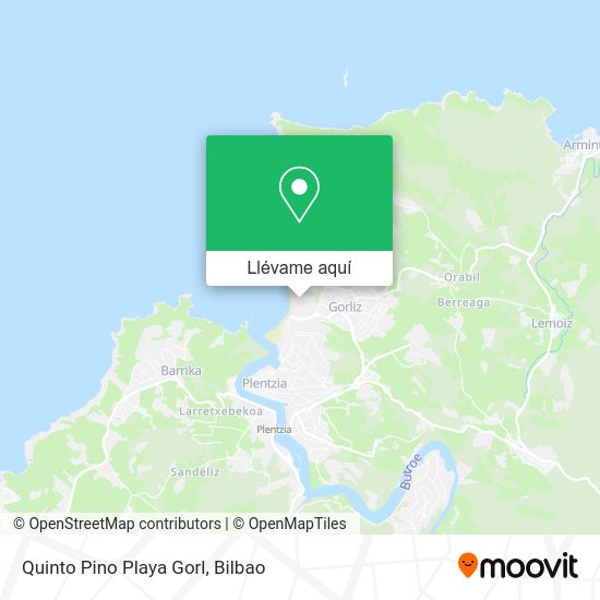 Mapa Quinto Pino Playa Gorl