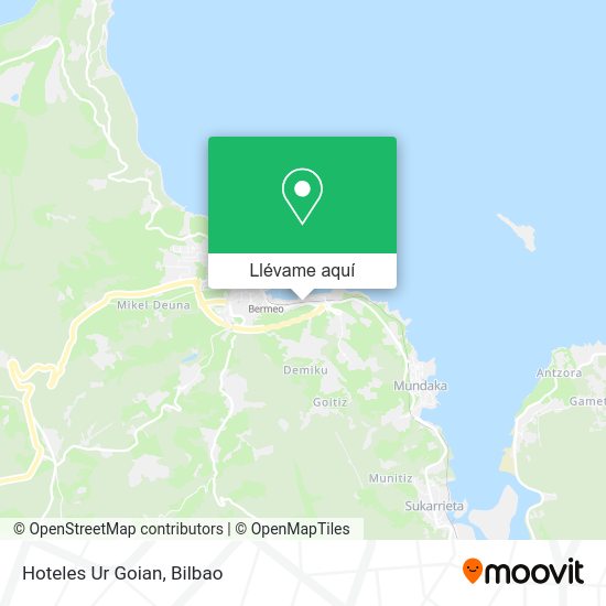 Mapa Hoteles Ur Goian