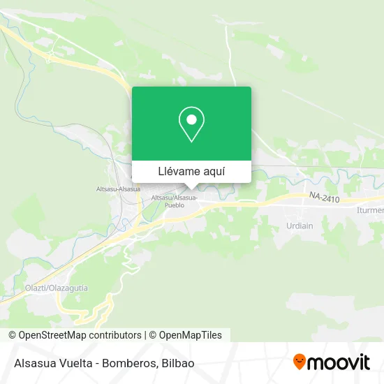 Mapa Alsasua Vuelta - Bomberos