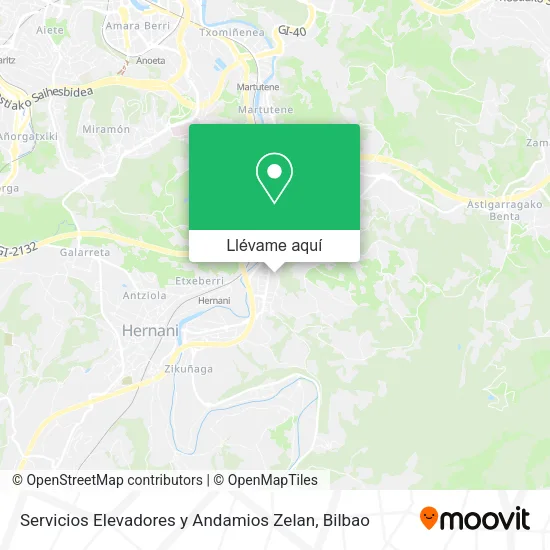 Mapa Servicios Elevadores y Andamios Zelan