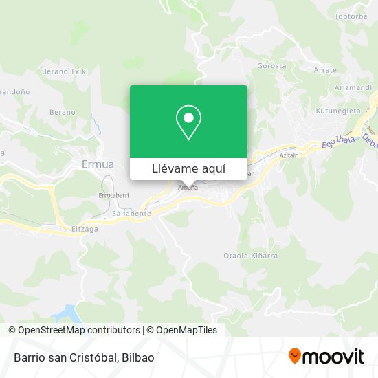 Mapa Barrio san Cristóbal